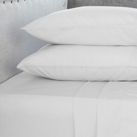 Jgo.Sábanas Polycotton King -144 hilos 4 piezas - Blanco-1