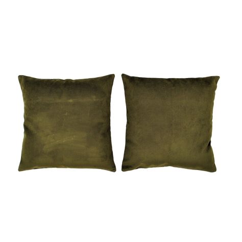 Set 2 Cojines Felpa de 40x40 Chocolate-0