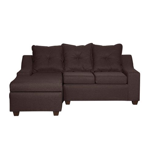  Seccional Viena 3 cuerpos  Izquierda Tela Gris 195x 155 x90-0