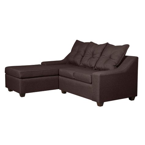  Seccional Viena 3 cuerpos  Izquierda Tela Gris 195x 155 x90-2