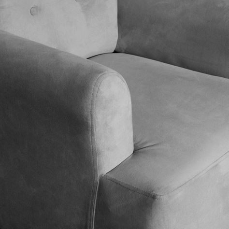 Poltrona  1c York  felpa  gris 75x55x92 cm-2