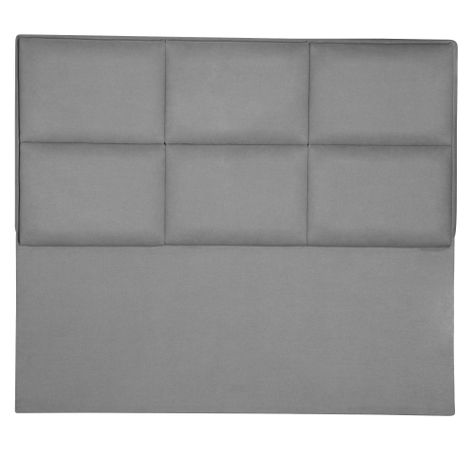 Respaldo Cama 2 pl Square  152 x 8 x 130 cms  Tela  Gris-0