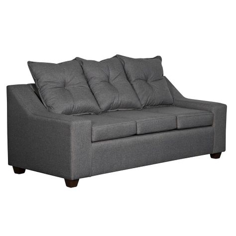  Sofa  Viena 3 cuerpos   Tela Gris  oscuro 190 x 80x90-1