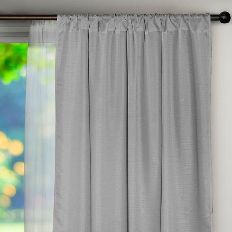 Set cortina 8 pzas Amalia pasatubo 140x225 Gris -1
