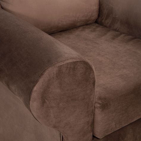 Sillon Beron 1c Felpa Chocolate 95 x 90 x 100-2