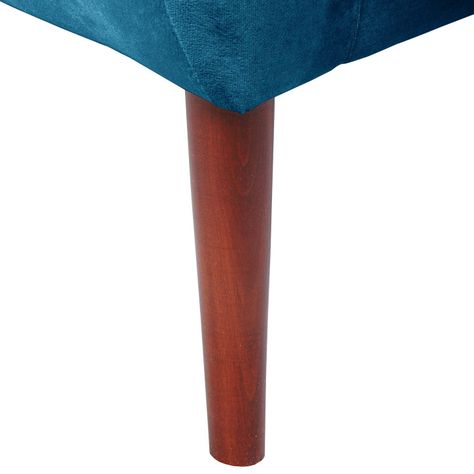 Poltrona Curvee 80 x 70 x 78 alt Felpa azul petroleo-1