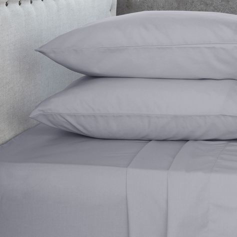 Jgo.Sábanas Polycotton King -144 hilos 4 piezas - Gris-1
