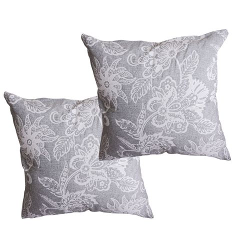 Set 2 cojines Lona Española Pami 50x50 cm Gris-0