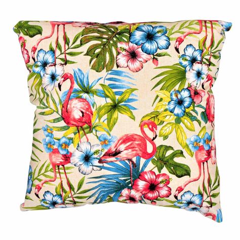 Set 4 cojines Lona Española Flamingo 50x50 BEIGE-1