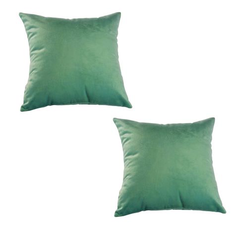 Set 4 Cojines New velvet 40x40 cm Verde Agua-0