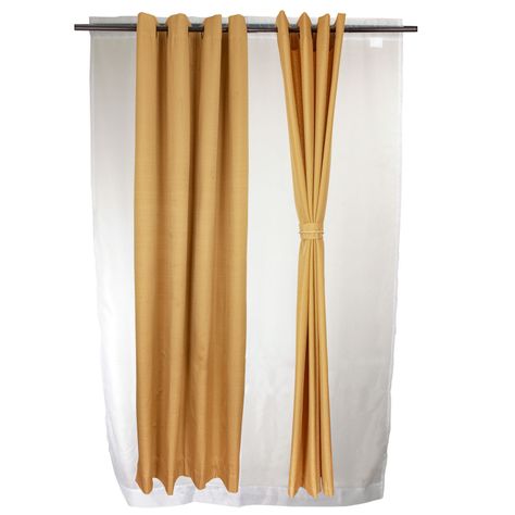 Set Cortinas 8 Piezas Yasmin Dorado-0
