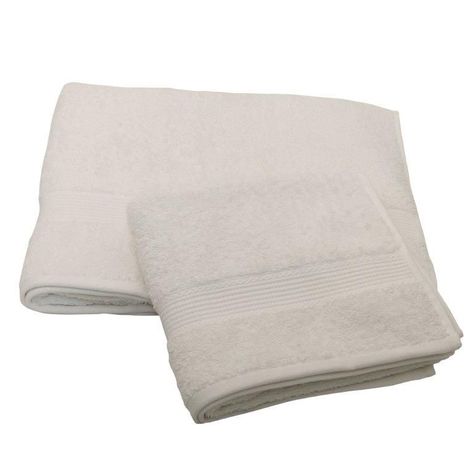 Set  Cortina Baño Port Bicolor Blanco + Juego de Toallas Blanco-2