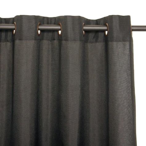 Set Cortinas de ambiente 4pzas tela Mati y velo bordado Gris oscuro-1
