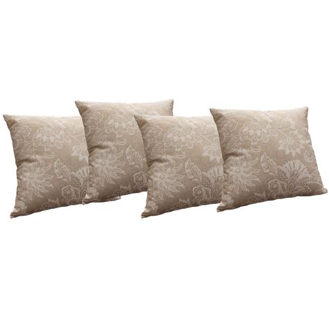 Set 4 Cojines Pami 50x50 cm Beige-0