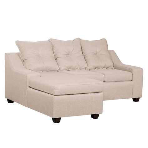  Seccional Viena 3 cuerpos  Izquierdo  Tela Beige 195x 1x55x 90-1