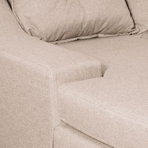  Seccional Viena 3 cuerpos  Izquierdo  Tela Beige 195x 1x55x 90-3
