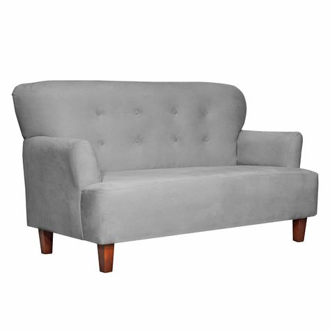  Sofa  York  2c Felpa gris 150x80x95-1