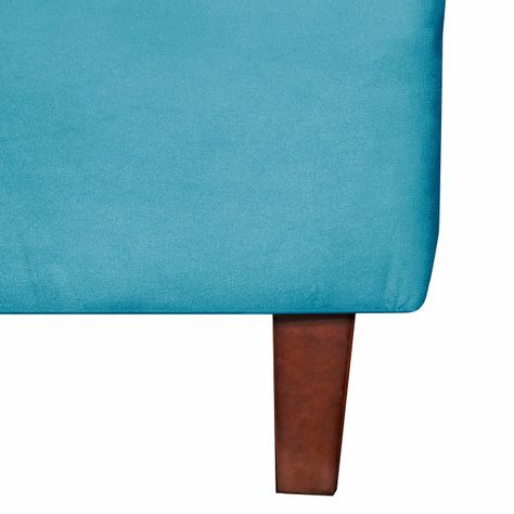 Poltrona 1c York  Felpa turquesa 75x55x92 cm-3