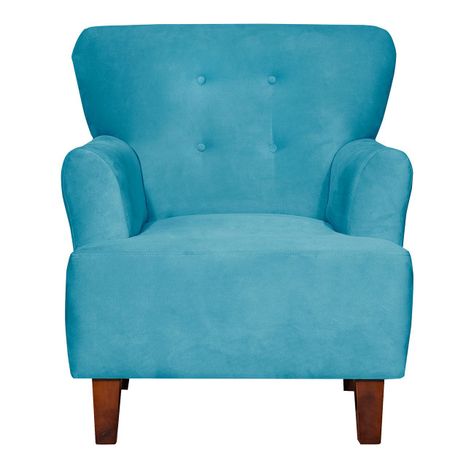 Poltrona 1c York  Felpa turquesa 75x55x92 cm-0