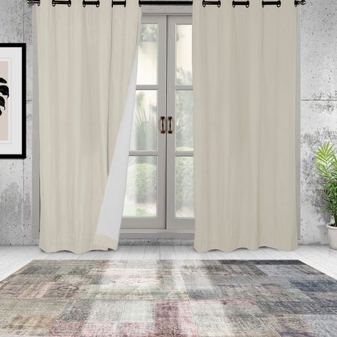 Cortinas Set B.O. Microfibra 1.40 x 2.25  Gris cl-0
