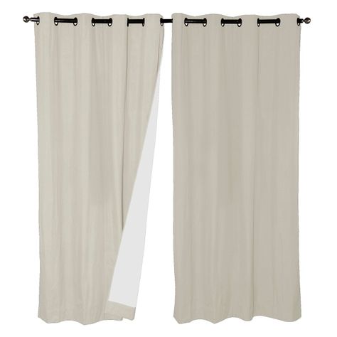 Cortinas Set B.O. Microfibra 1.40 x 2.25  Gris cl-1