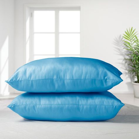 Set 2 almohadas premium Eco colores 50x70 turquesa-0