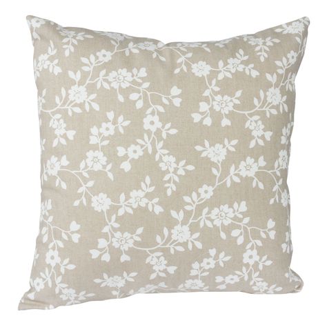 Set 2 Cojines Lona Española Keila 50x50 cm Beige -1