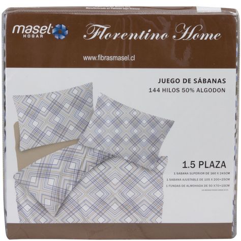 Juego De Sabanas Line  1,5  taupe-2