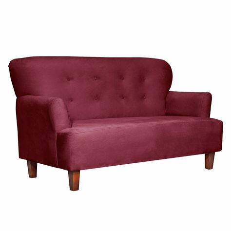  Sofa  York  2c Felpa Burdeo 150x80x95-1