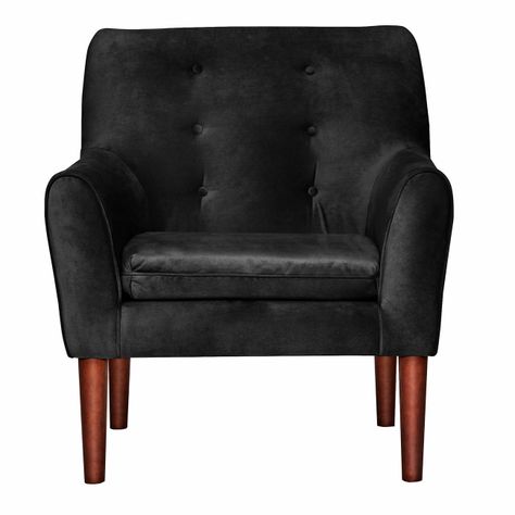 Poltrona 1C Bergen Felpa  Negro 78 x 70 x 98-1