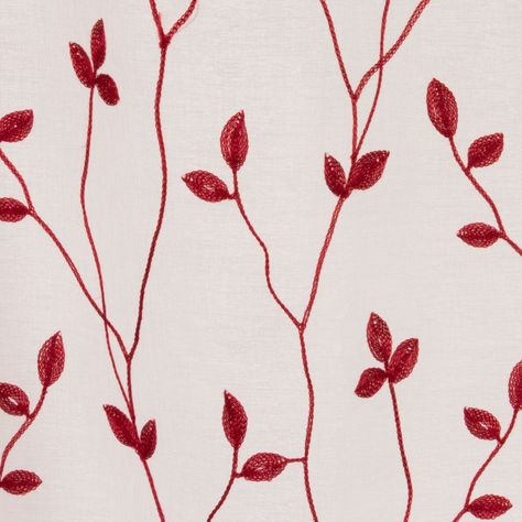 Set  Teresita Velo Bordado 1.40 X 2.25 Rojo-2