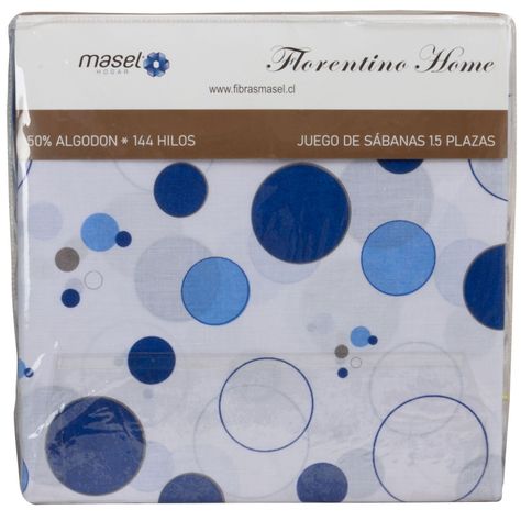 Juego De Sabanas Burbujas 2,5 Azul-1