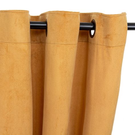 Cortinas New velvet 1.40 X 2.20 Mostaza-0