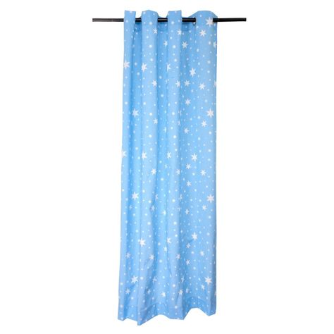 Juego Cortinas + Cojines  Estrellita Celeste-1