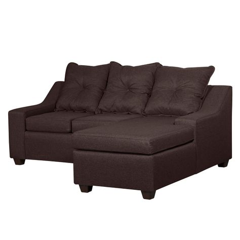  Seccional Viena 3 cuerpos  Derecho Tela Chocolate 195 x 155x90-1