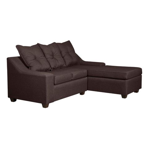  Seccional Viena 3 cuerpos  Derecho Tela Chocolate 195 x 155x90-2
