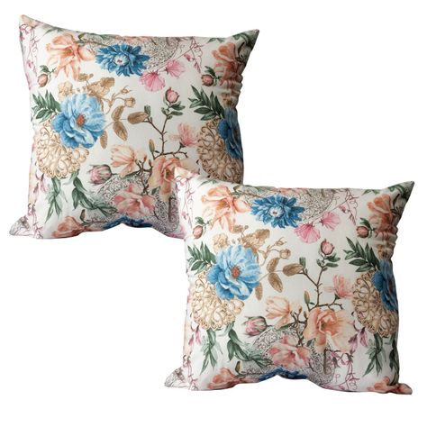 Set 2 Cojines Lona Española Eloise 50X50 cm Azul-0