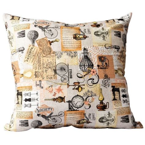 Set 2 cojines Lona Española Edison 50x50 cm Beige-1