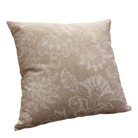 Set 2 cojines Lona Española Pami 50x50 cm Beige-1