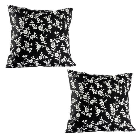 Set 2 Cojines Lona Española Roberta 50x50 cm Negro-0