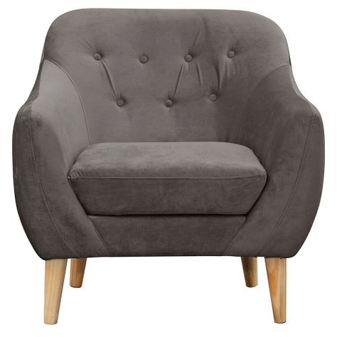  Poltrona 1c  Norway Felpa Gris Osxuro 85x87x90-0