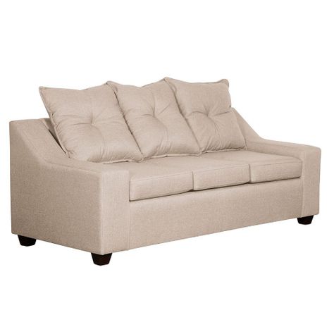  Sofa  Viena 3 cuerpos   Tela  Beige 190 x 80x90-1