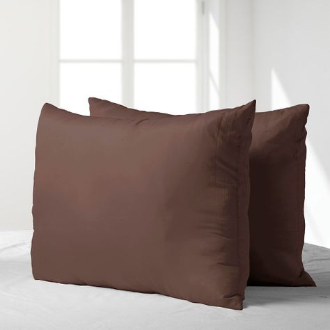 Set 2 almohadas premium Eco colores 50x70 chocolate-1