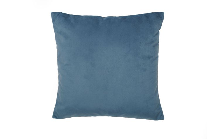 Set 2 Cojines Felpa de 40x40 Azul-1