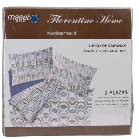 Juegos de Sabanas Ondas  2,5 Azul-2