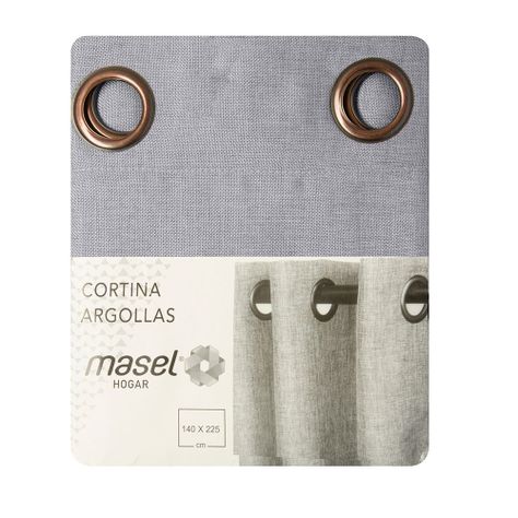Cortina  Mati 140X225 cm Gris-3
