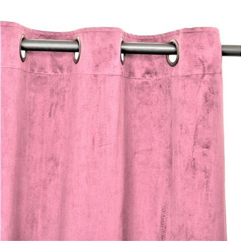 Set Cortinas 4 pzas New Velvet -Velo Bordado Rosa palo -1