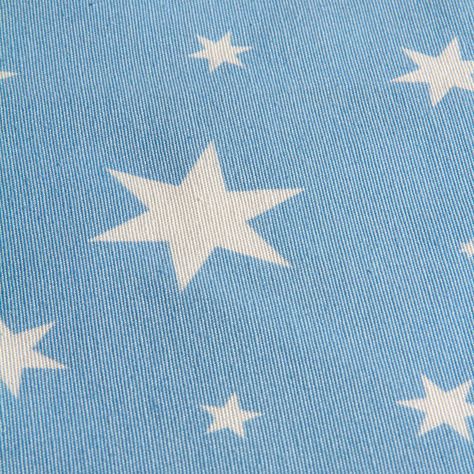 Cortina  Lona Española Estrellas   Azul cla -3