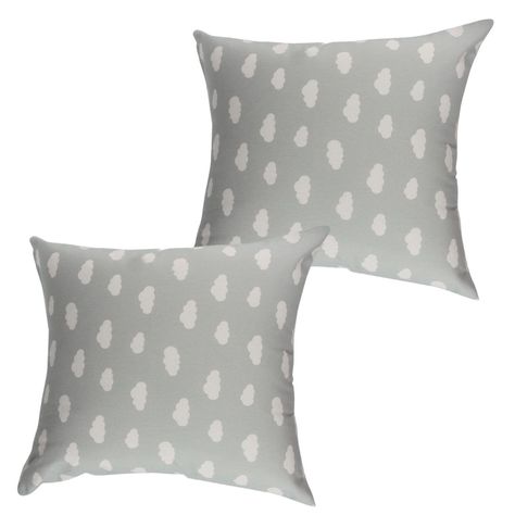 Set 2 Cojines Lona Nube Gris 50x50 cm-1