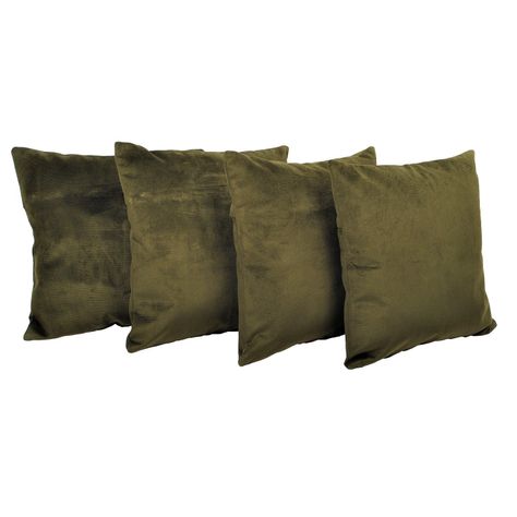 Set 4 Cojines Felpa de 40x40 Chocolate-0